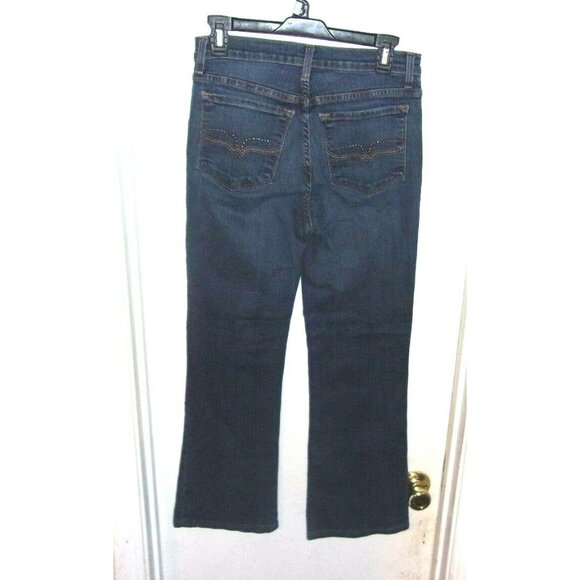 NYDJ Not Your Daughter's Jeans for Nordstrom Denim Blue Beaded Pockets Size 4 - Picture 4 of 5